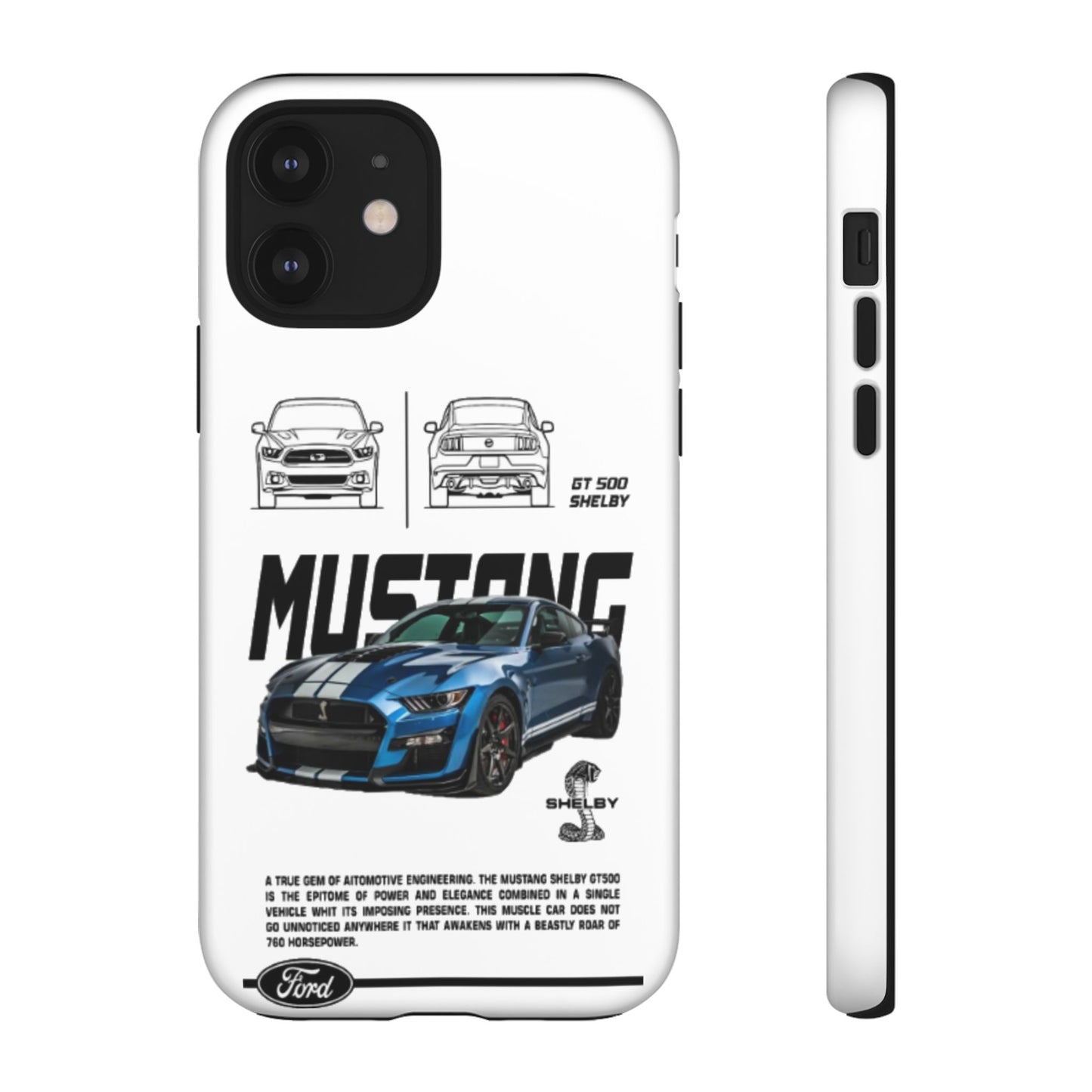 iPhone Tough Case - Shelby GT 500 Auto Mustang Design