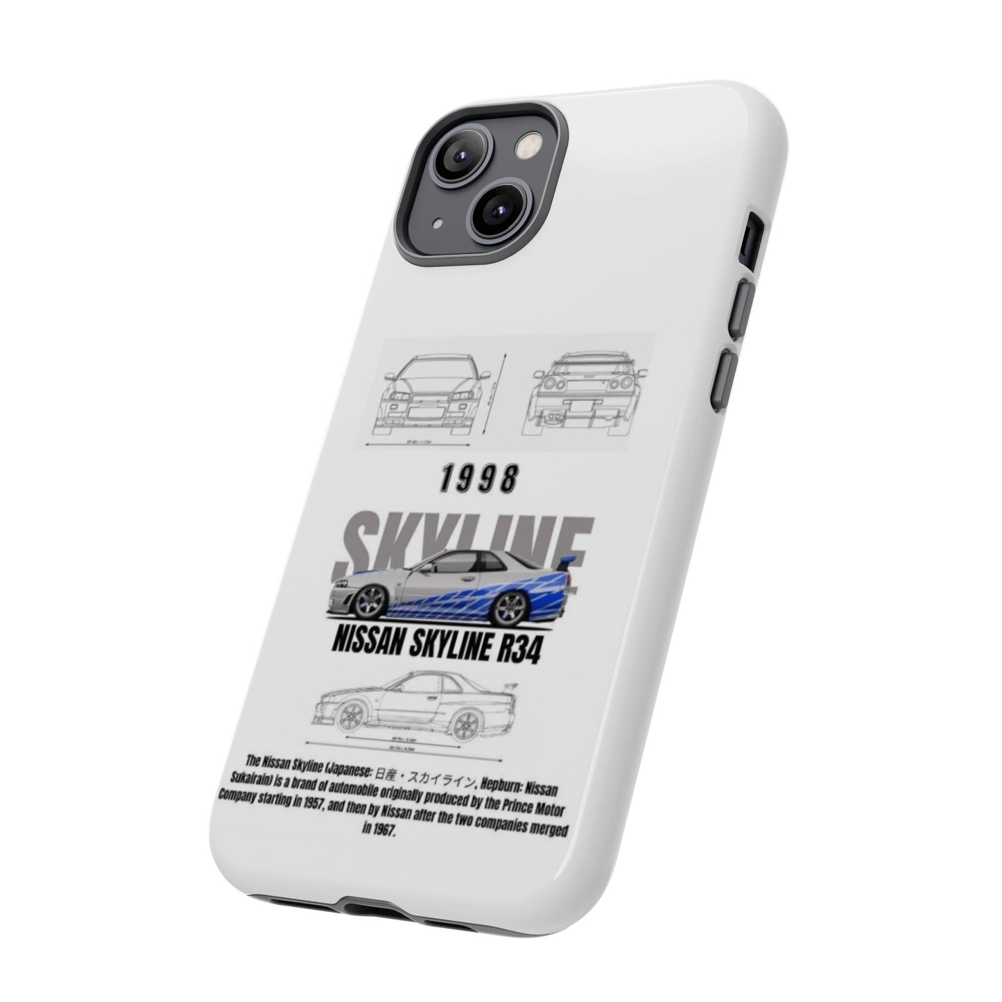 iPhone Tough Case - Nissan Skyline 1998 Auto Design