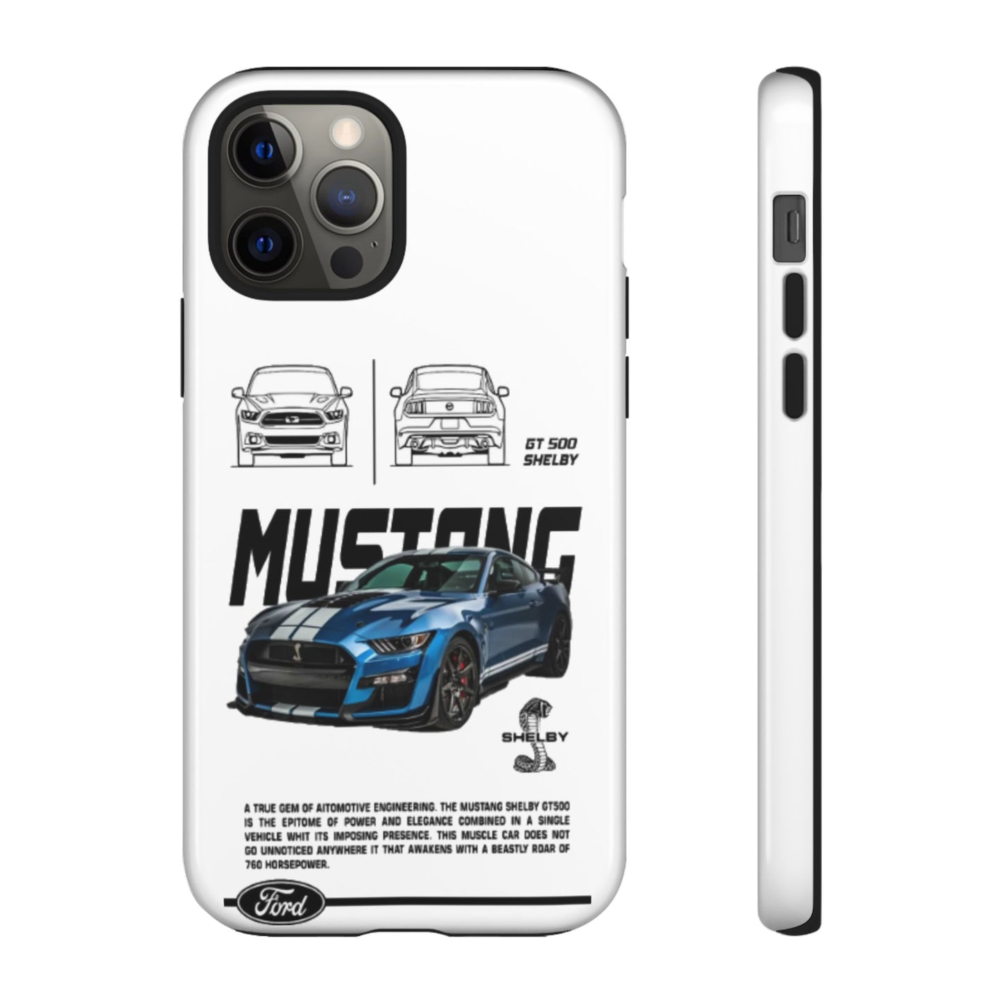 iPhone Tough Case - Shelby GT 500 Auto Mustang Design