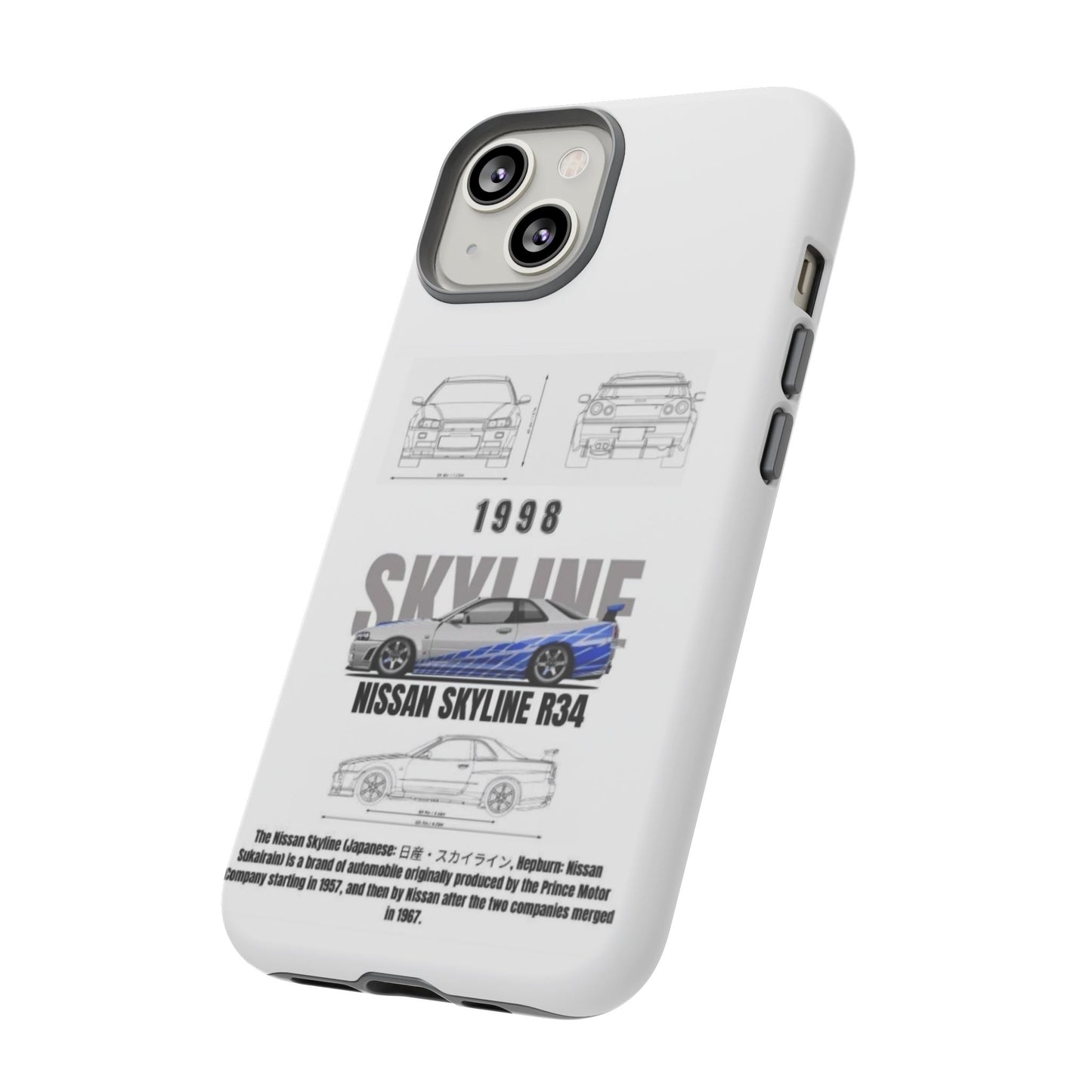 iPhone Tough Case - Nissan Skyline 1998 Auto Design