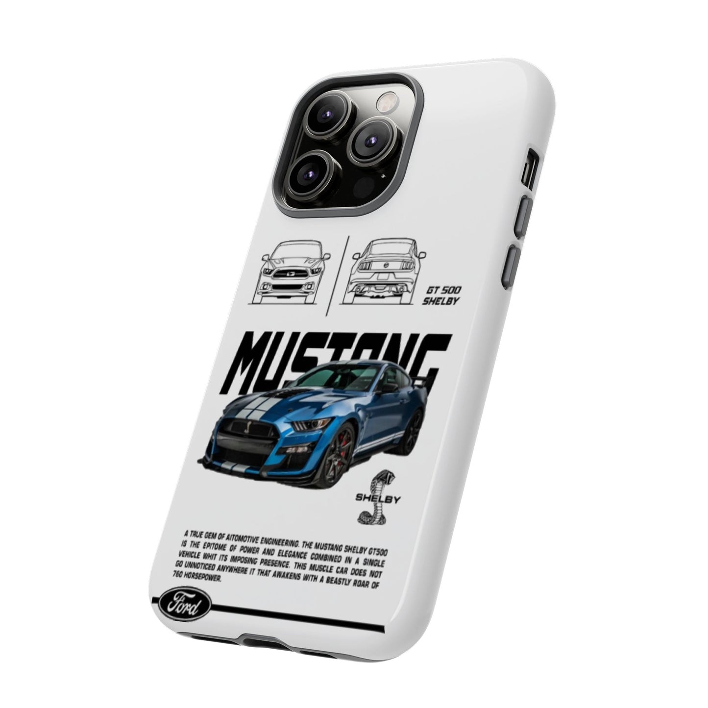 iPhone Tough Case - Shelby GT 500 Auto Mustang Design