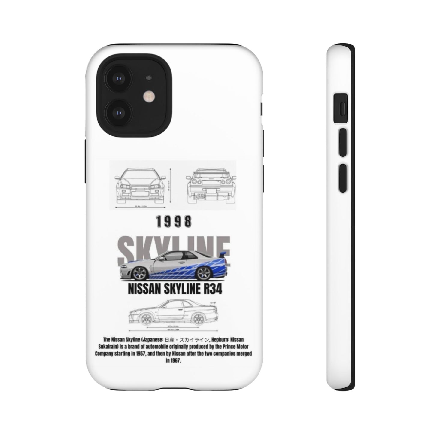 iPhone Tough Case - Nissan Skyline 1998 Auto Design