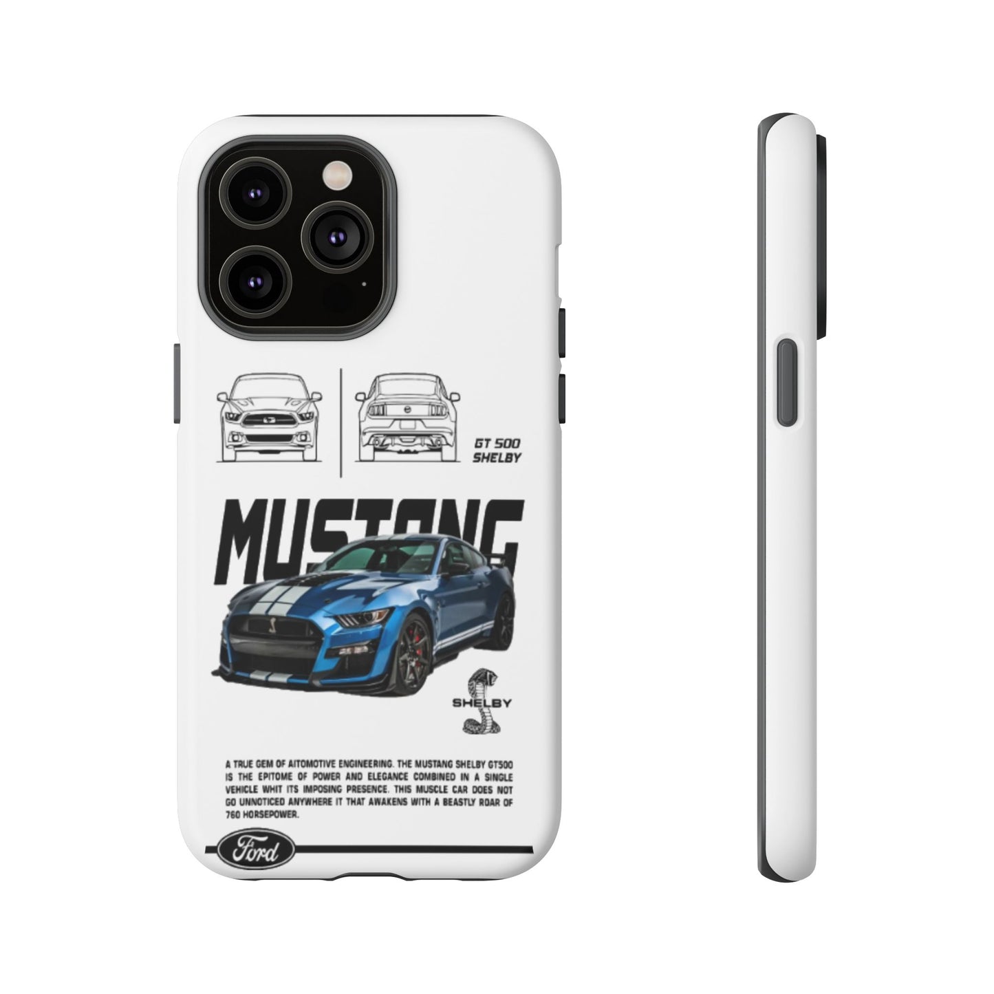 iPhone Tough Case - Shelby GT 500 Auto Mustang Design