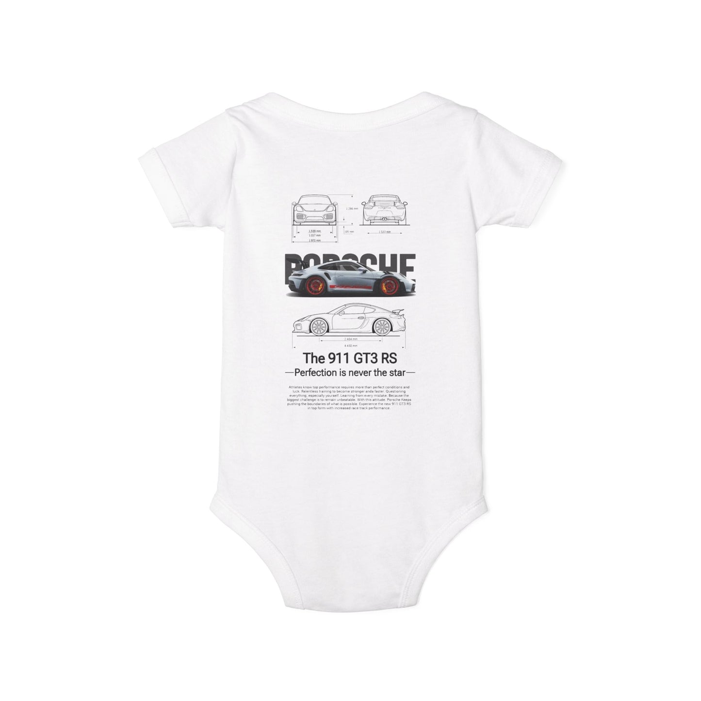 Baby Onesie - Porsche 911 GT3 RS Car Shirt for Infants