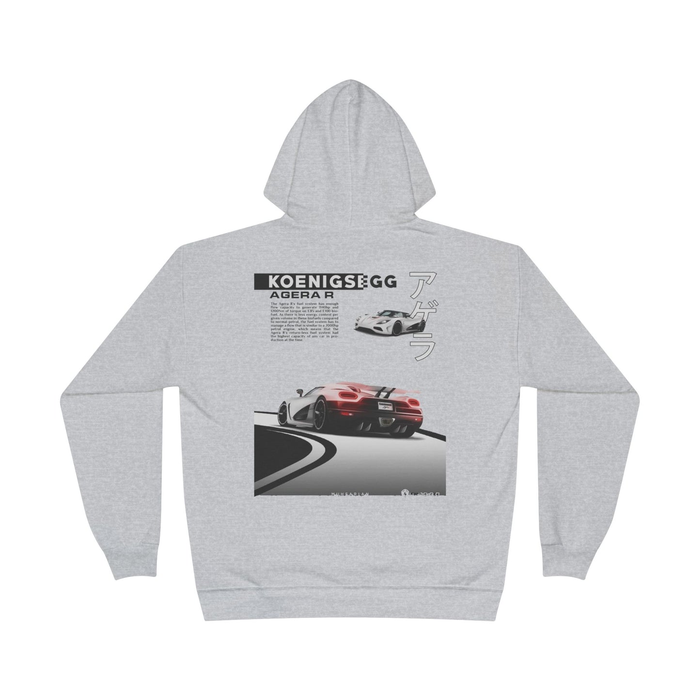 Hoodie Sweatshirt - Sudadera de Auto Koenigsegg