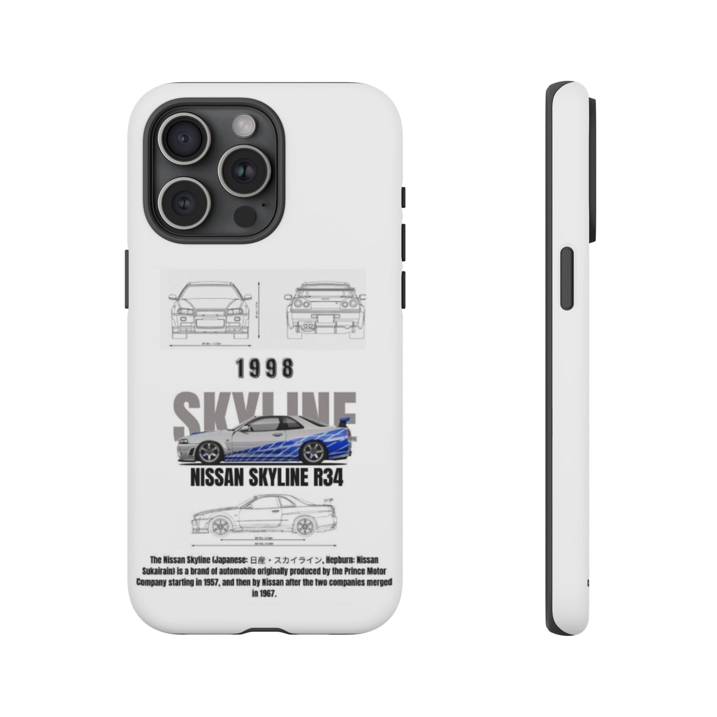 iPhone Tough Case - Nissan Skyline 1998 Auto Design