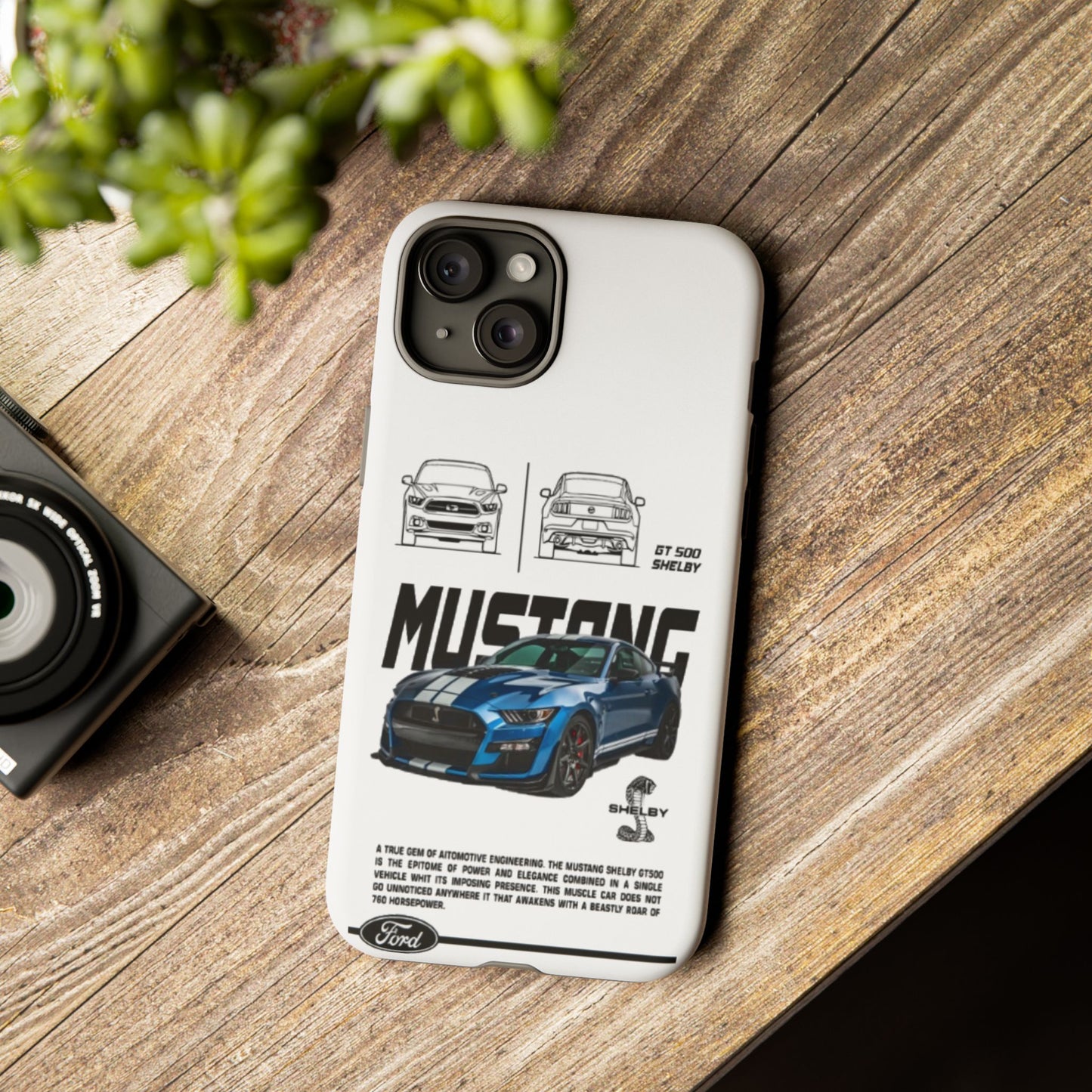 iPhone Tough Case - Shelby GT 500 Auto Mustang Design