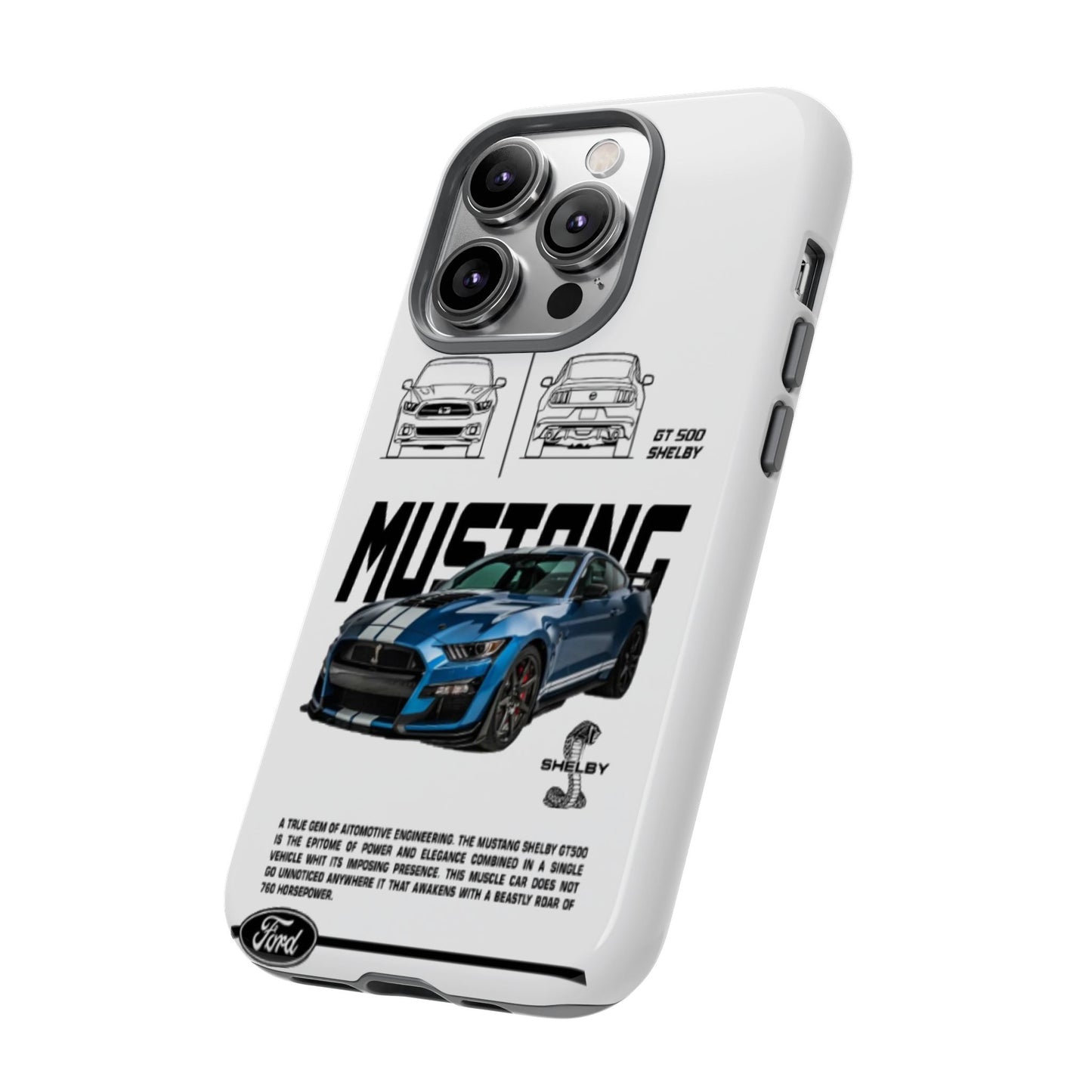 iPhone Tough Case - Shelby GT 500 Auto Mustang Design