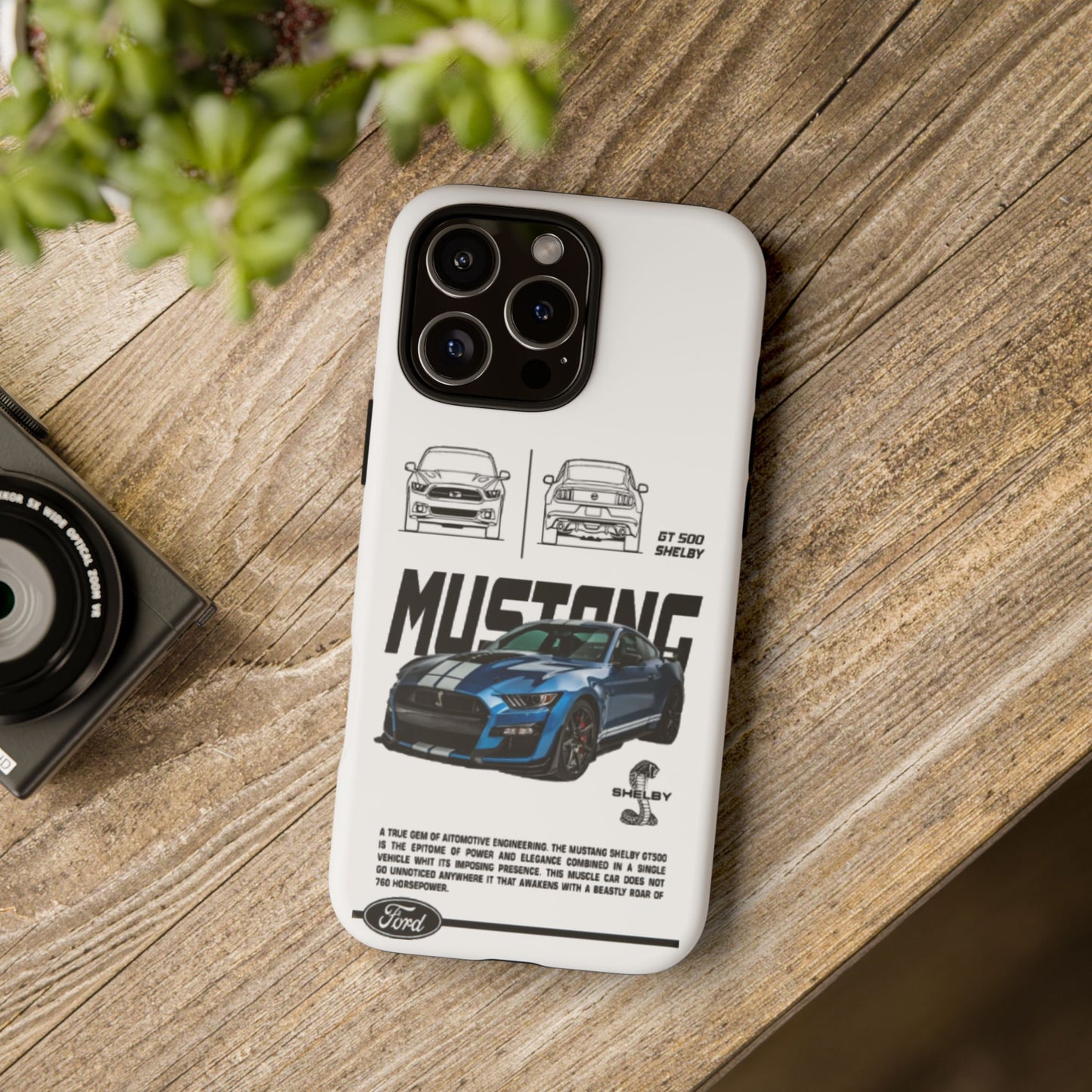 iPhone Tough Case - Shelby GT 500 Auto Mustang Design