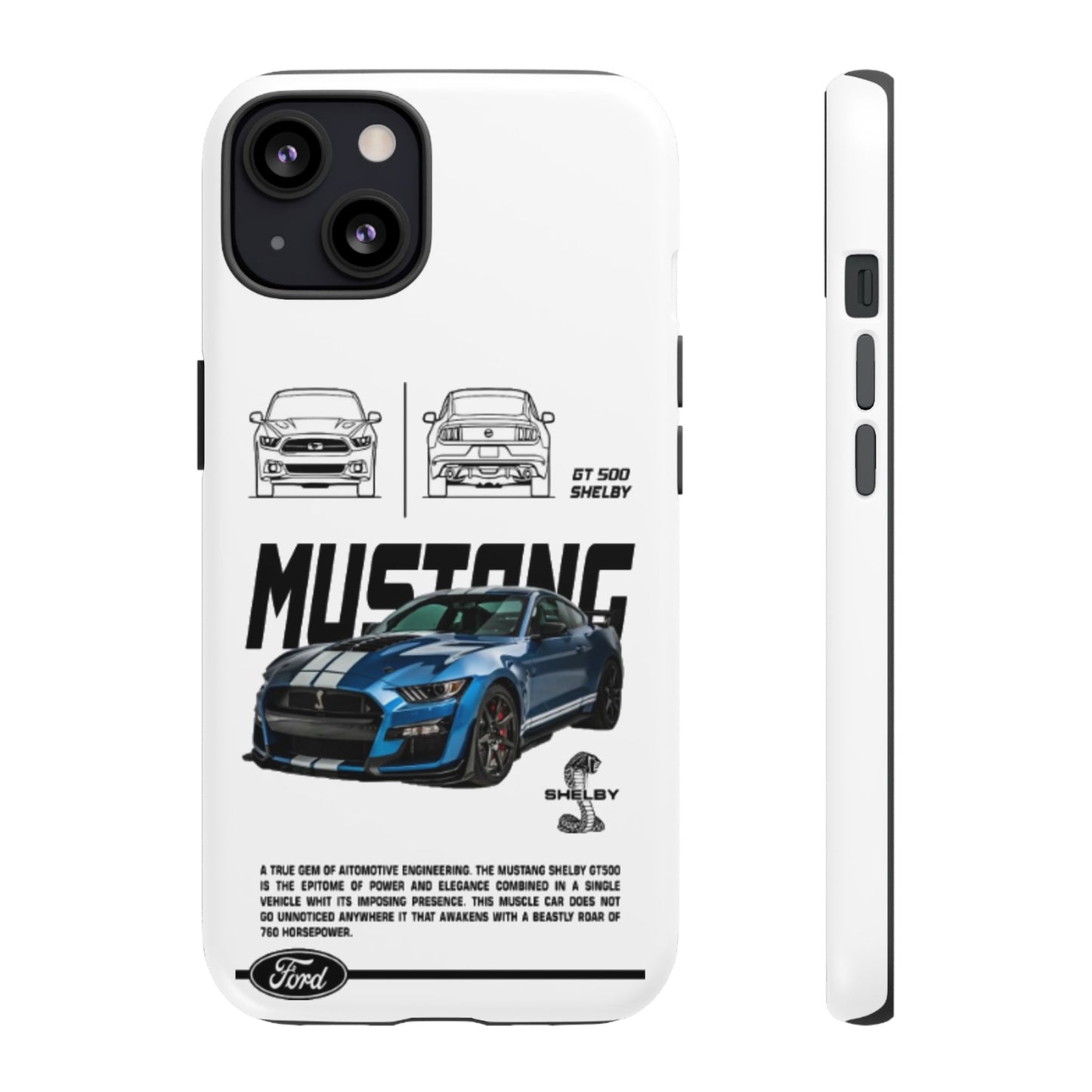 iPhone Tough Case - Shelby GT 500 Auto Mustang Design