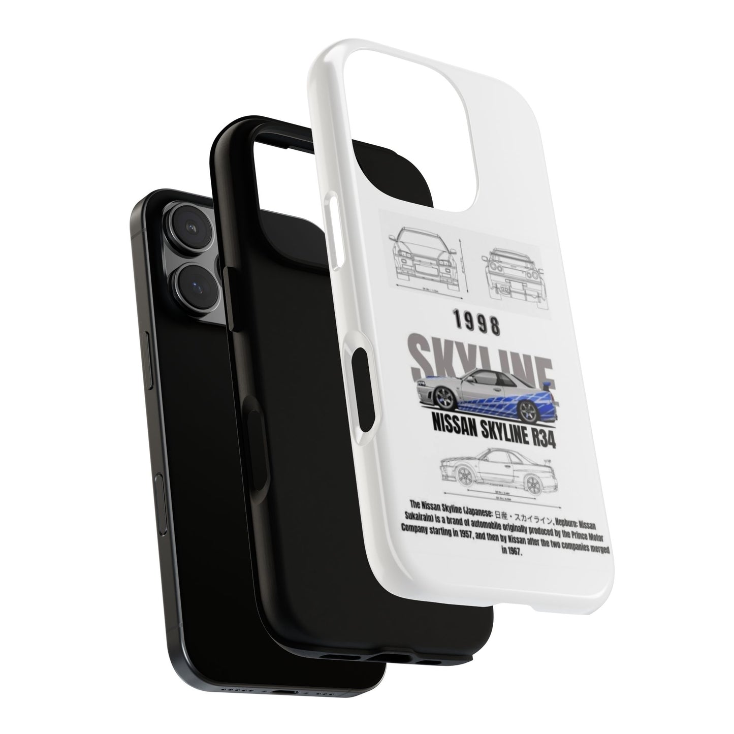 iPhone Tough Case - Nissan Skyline 1998 Auto Design