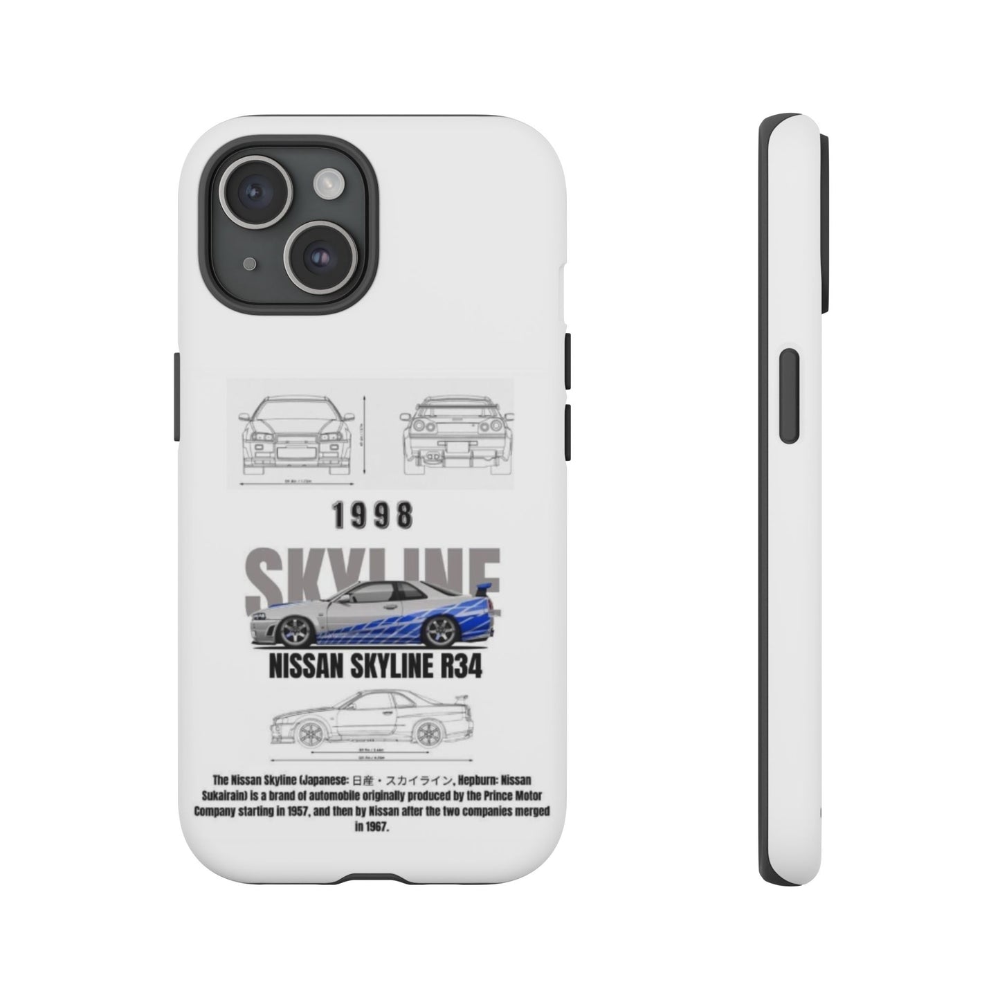 iPhone Tough Case - Nissan Skyline 1998 Auto Design