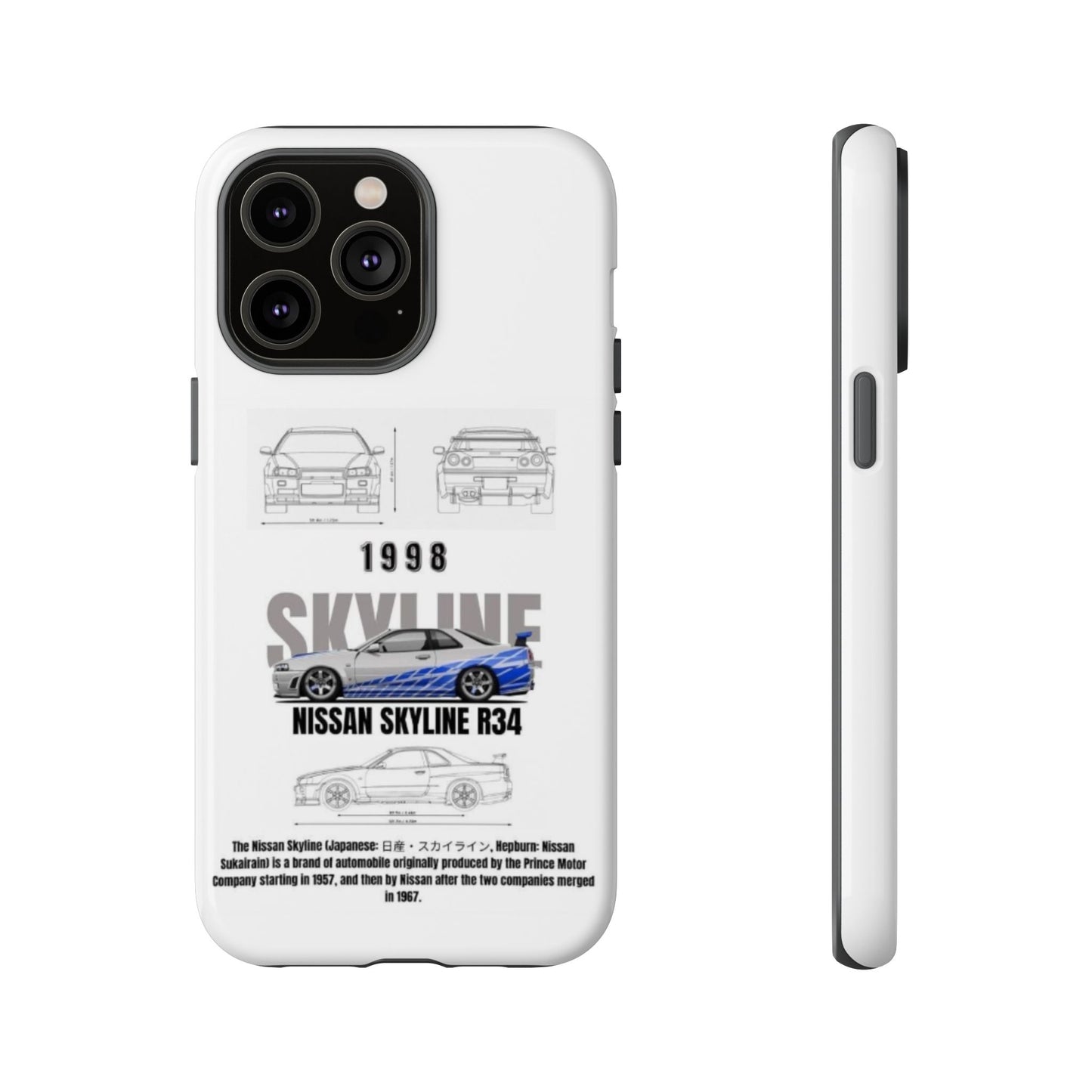 iPhone Tough Case - Nissan Skyline 1998 Auto Design