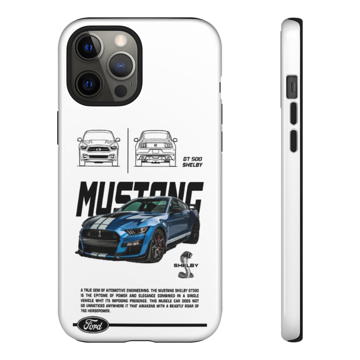 iPhone Tough Case - Shelby GT 500 Auto Mustang Design