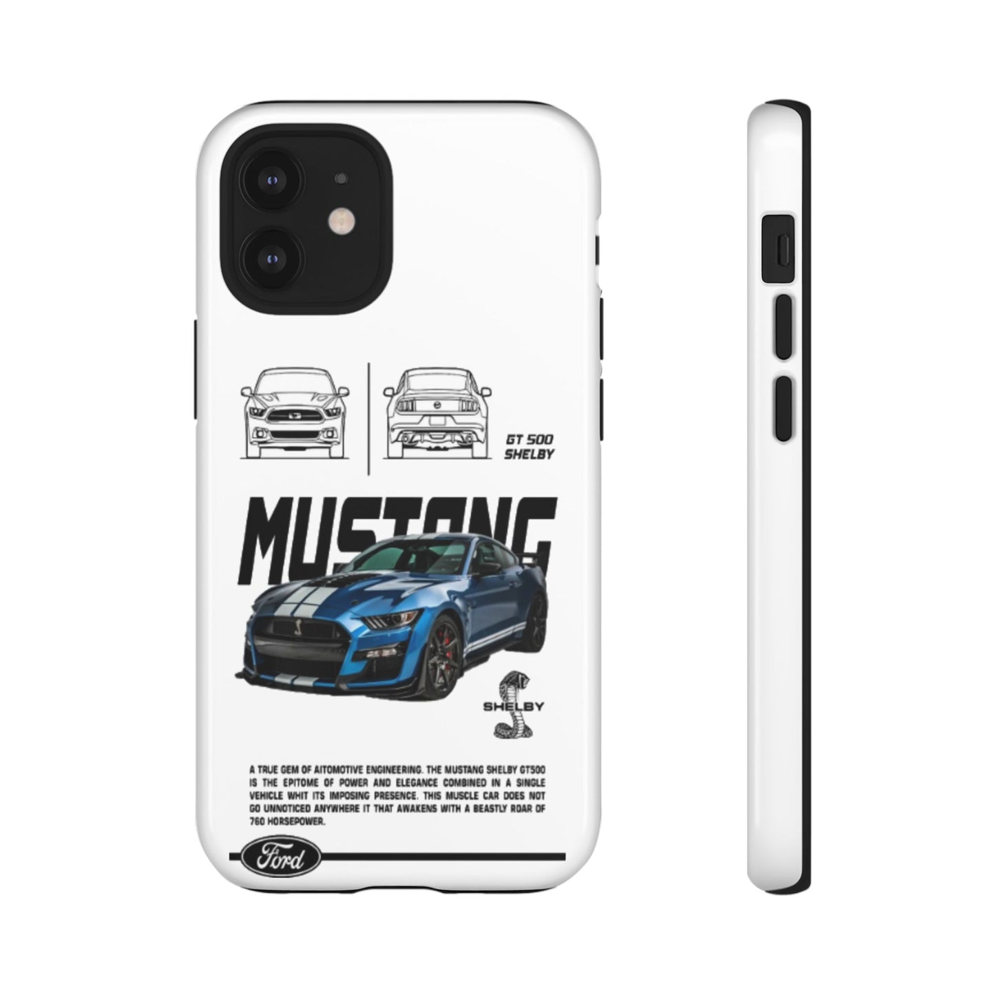 iPhone Tough Case - Shelby GT 500 Auto Mustang Design