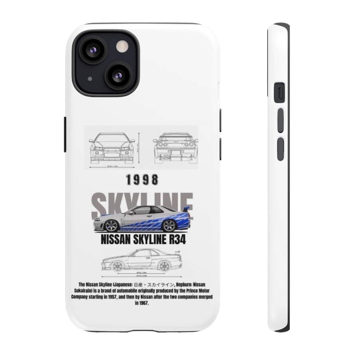 iPhone Tough Case - Nissan Skyline 1998 Auto Design