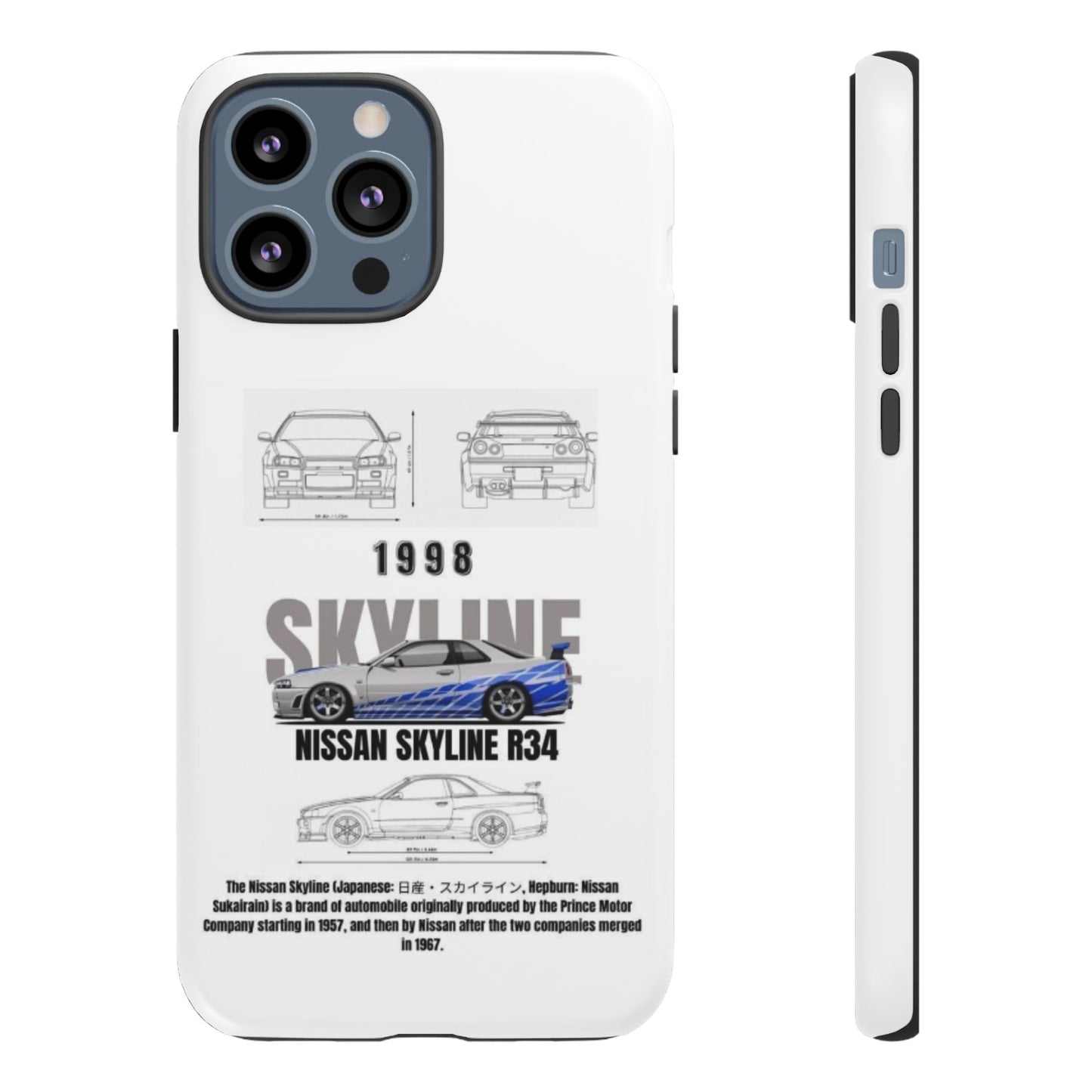 iPhone Tough Case - Nissan Skyline 1998 Auto Design