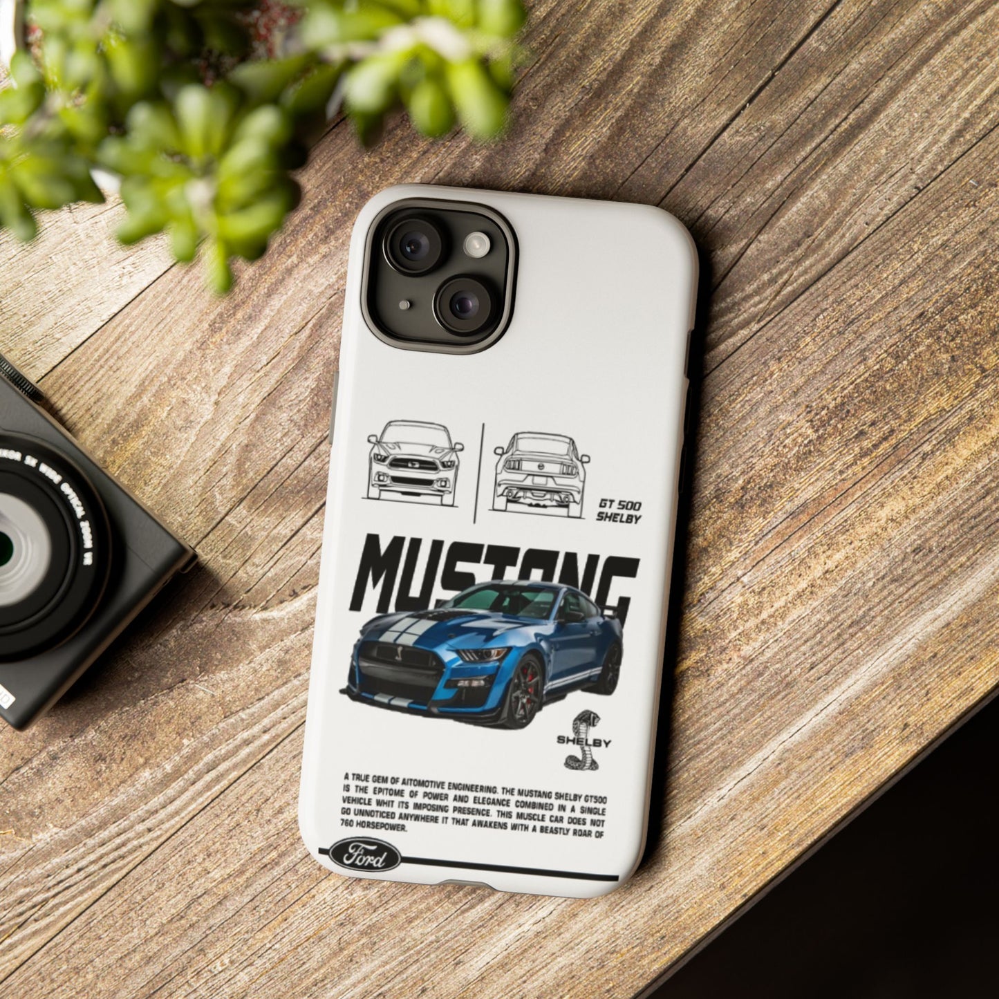 iPhone Tough Case - Shelby GT 500 Auto Mustang Design