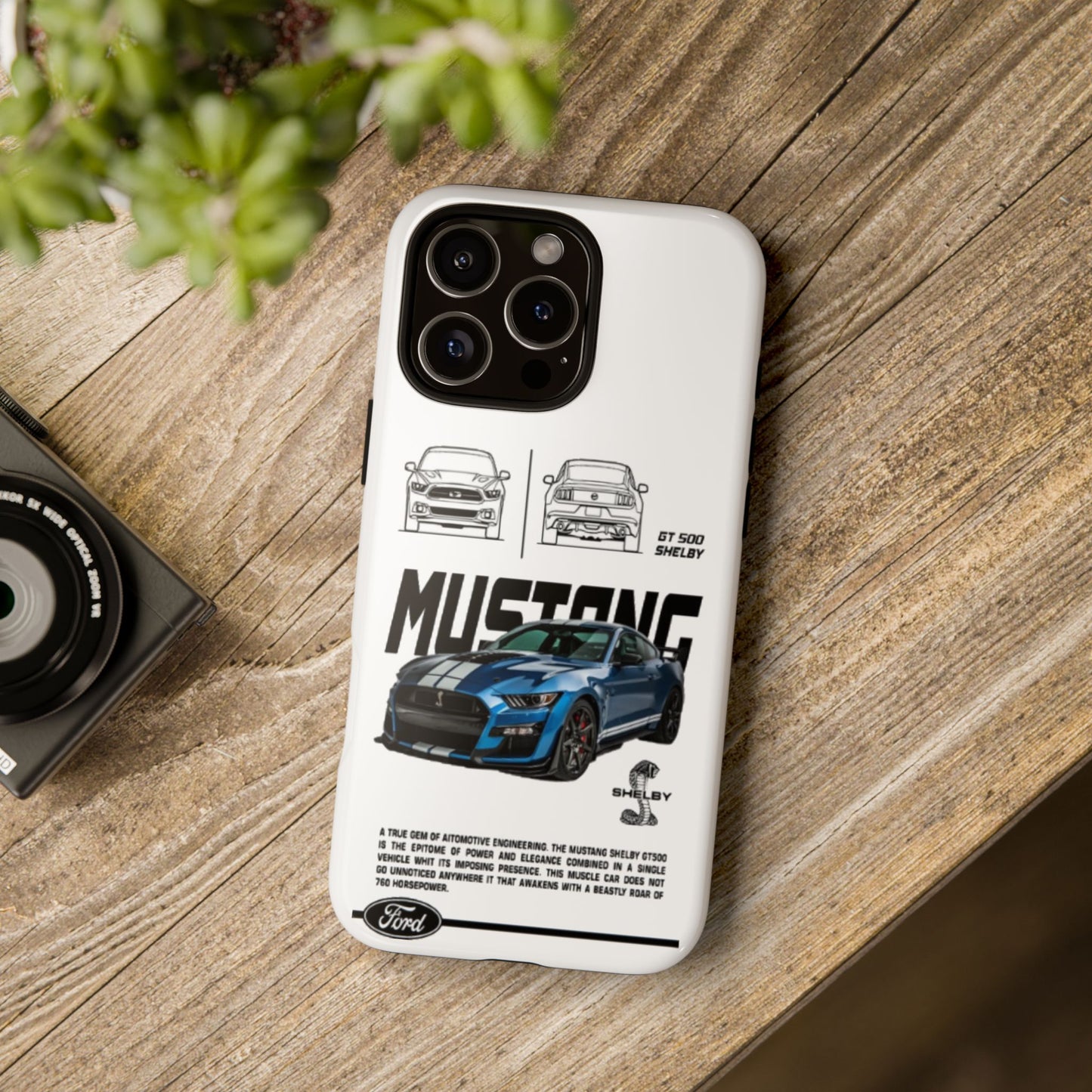 iPhone Tough Case - Shelby GT 500 Auto Mustang Design