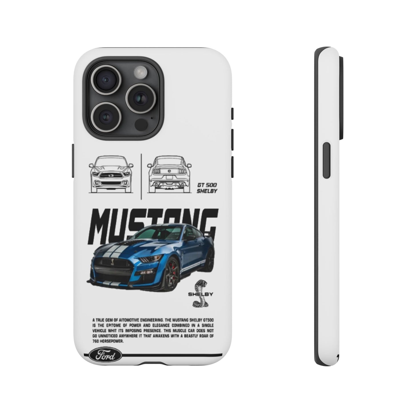 iPhone Tough Case - Shelby GT 500 Auto Mustang Design