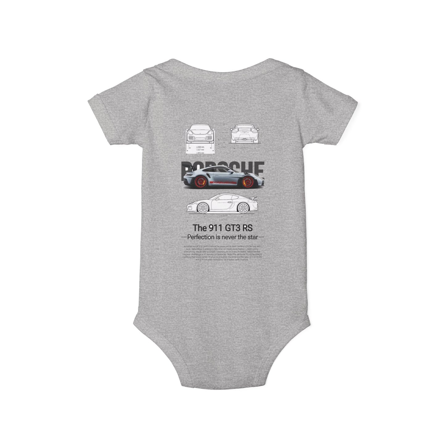 Baby Onesie - Porsche 911 GT3 RS Car Shirt for Infants