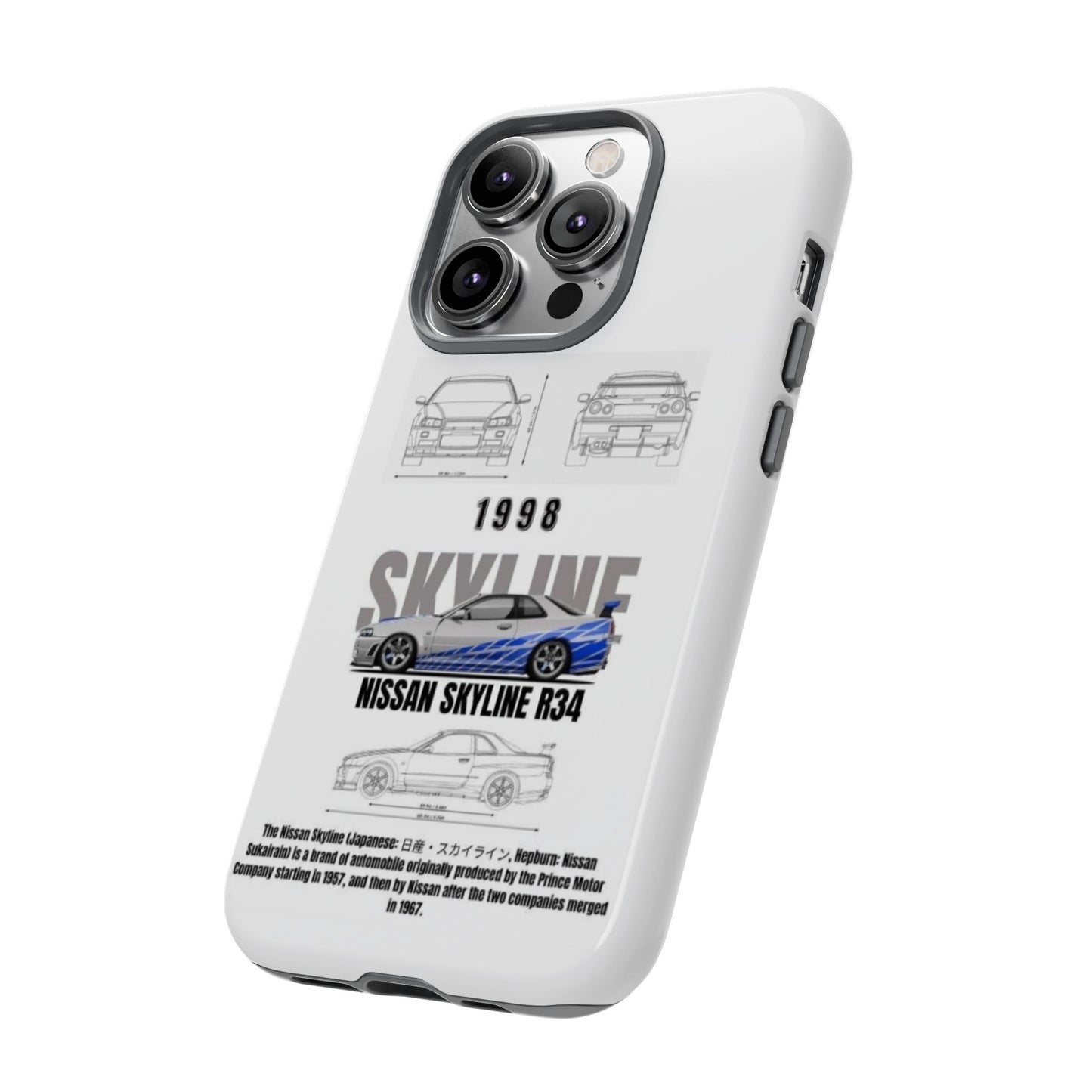 iPhone Tough Case - Nissan Skyline 1998 Auto Design