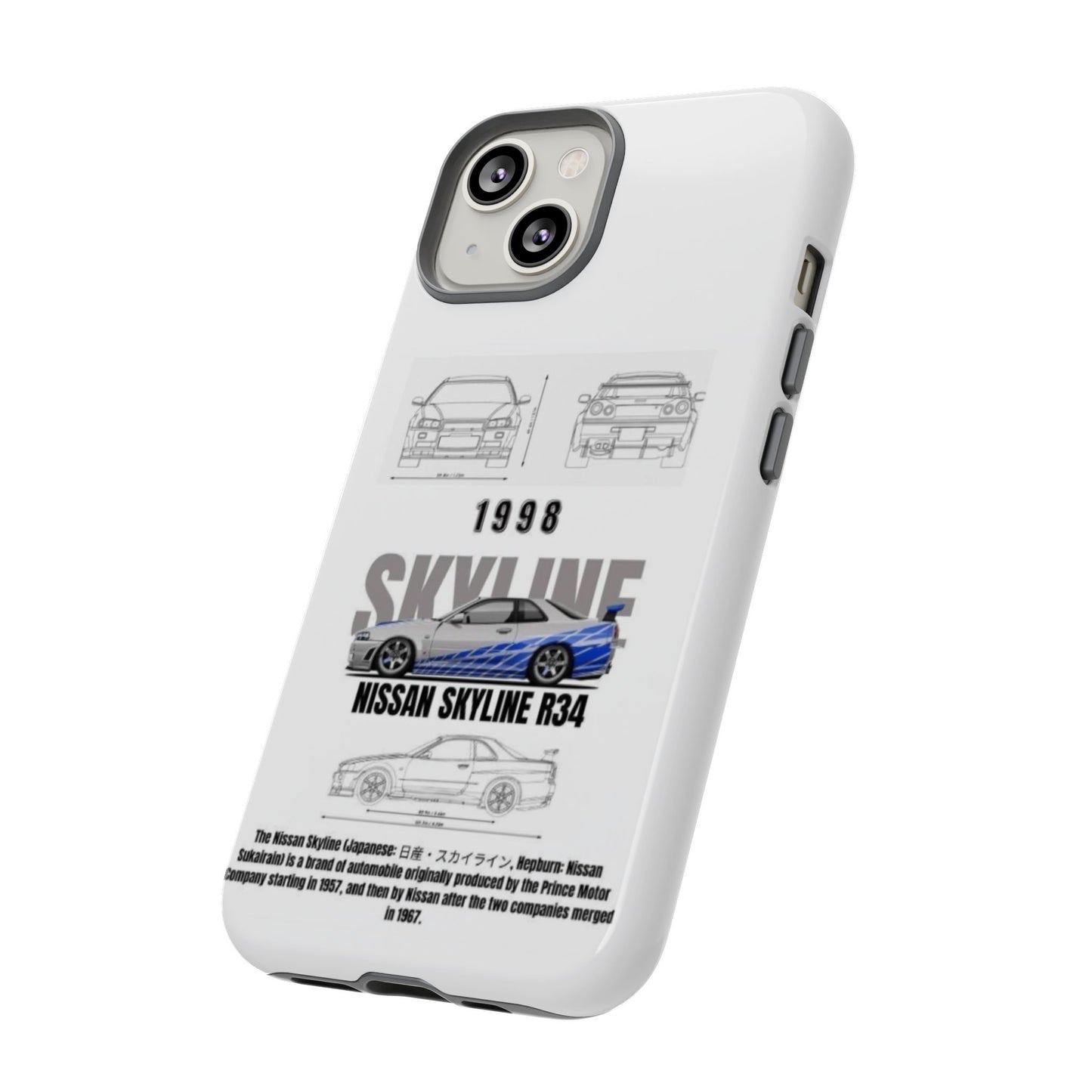 iPhone Tough Case - Nissan Skyline 1998 Auto Design