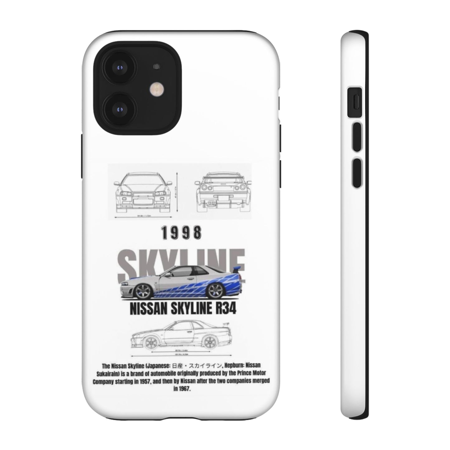 iPhone Tough Case - Nissan Skyline 1998 Auto Design