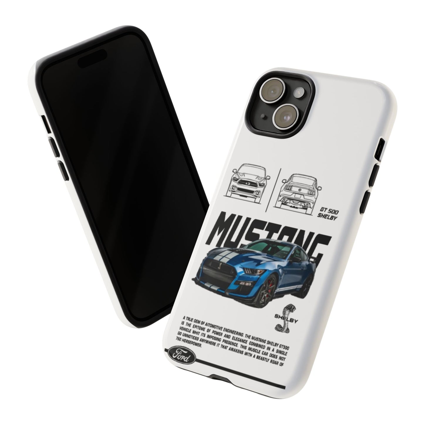 iPhone Tough Case - Shelby GT 500 Auto Mustang Design