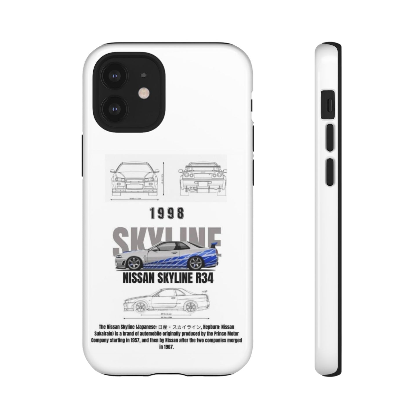 iPhone Tough Case - Nissan Skyline 1998 Auto Design