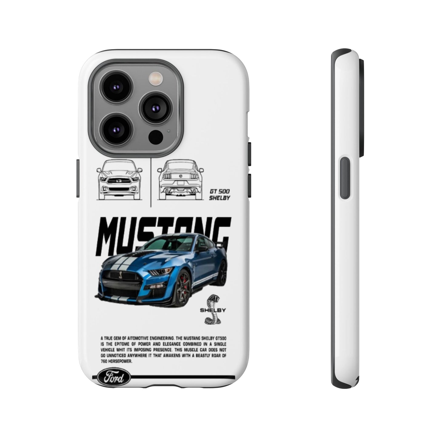 iPhone Tough Case - Shelby GT 500 Auto Mustang Design