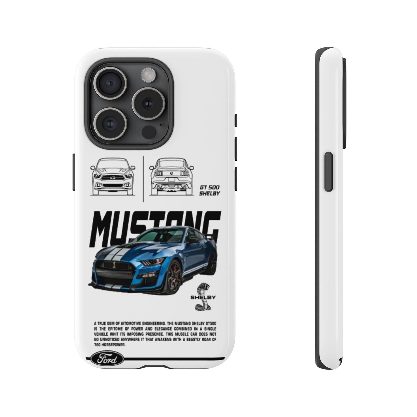 iPhone Tough Case - Shelby GT 500 Auto Mustang Design