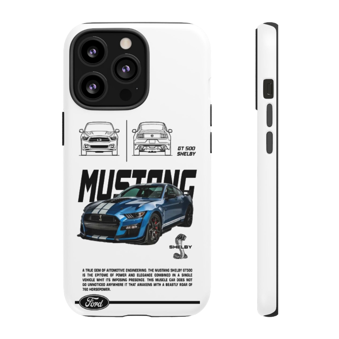 iPhone Tough Case - Shelby GT 500 Auto Mustang Design