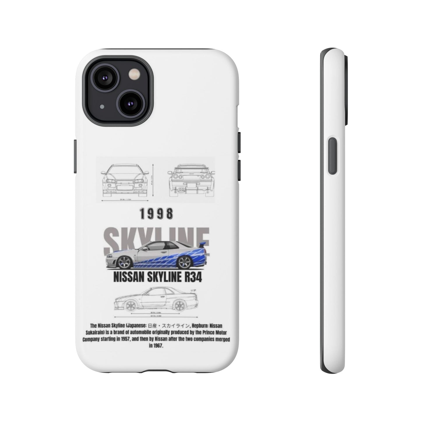 iPhone Tough Case - Nissan Skyline 1998 Auto Design