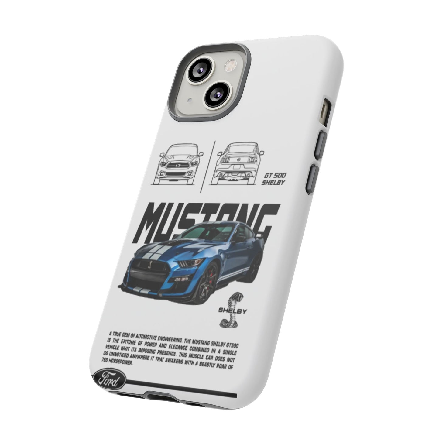 iPhone Tough Case - Shelby GT 500 Auto Mustang Design