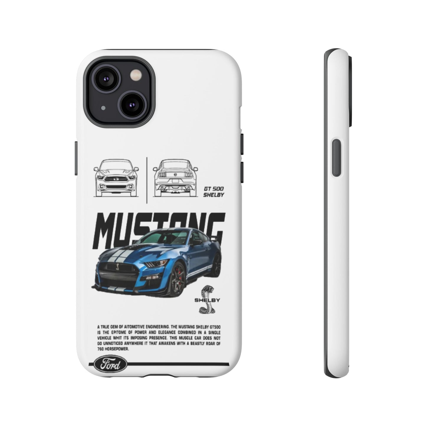 iPhone Tough Case - Shelby GT 500 Auto Mustang Design