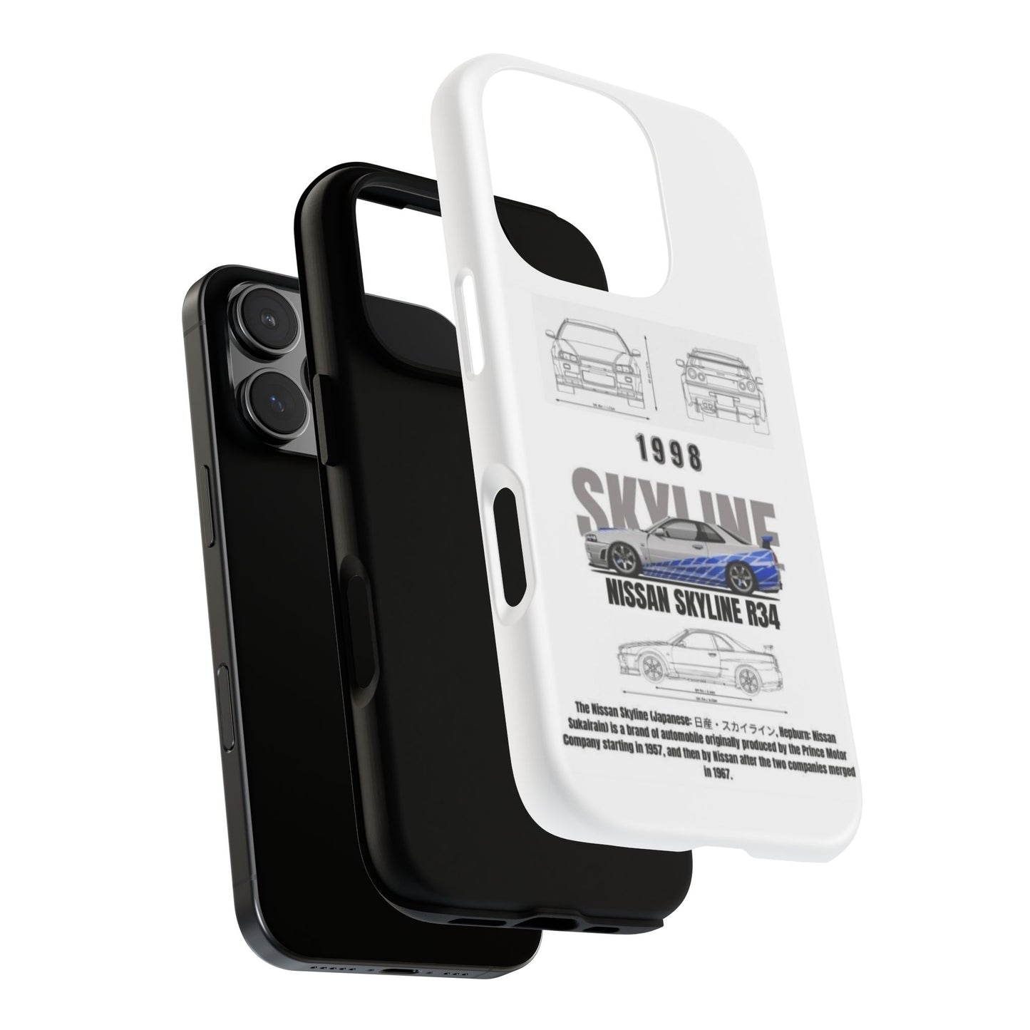 iPhone Tough Case - Nissan Skyline 1998 Auto Design