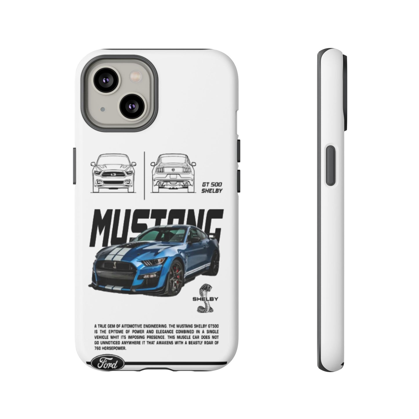 iPhone Tough Case - Shelby GT 500 Auto Mustang Design