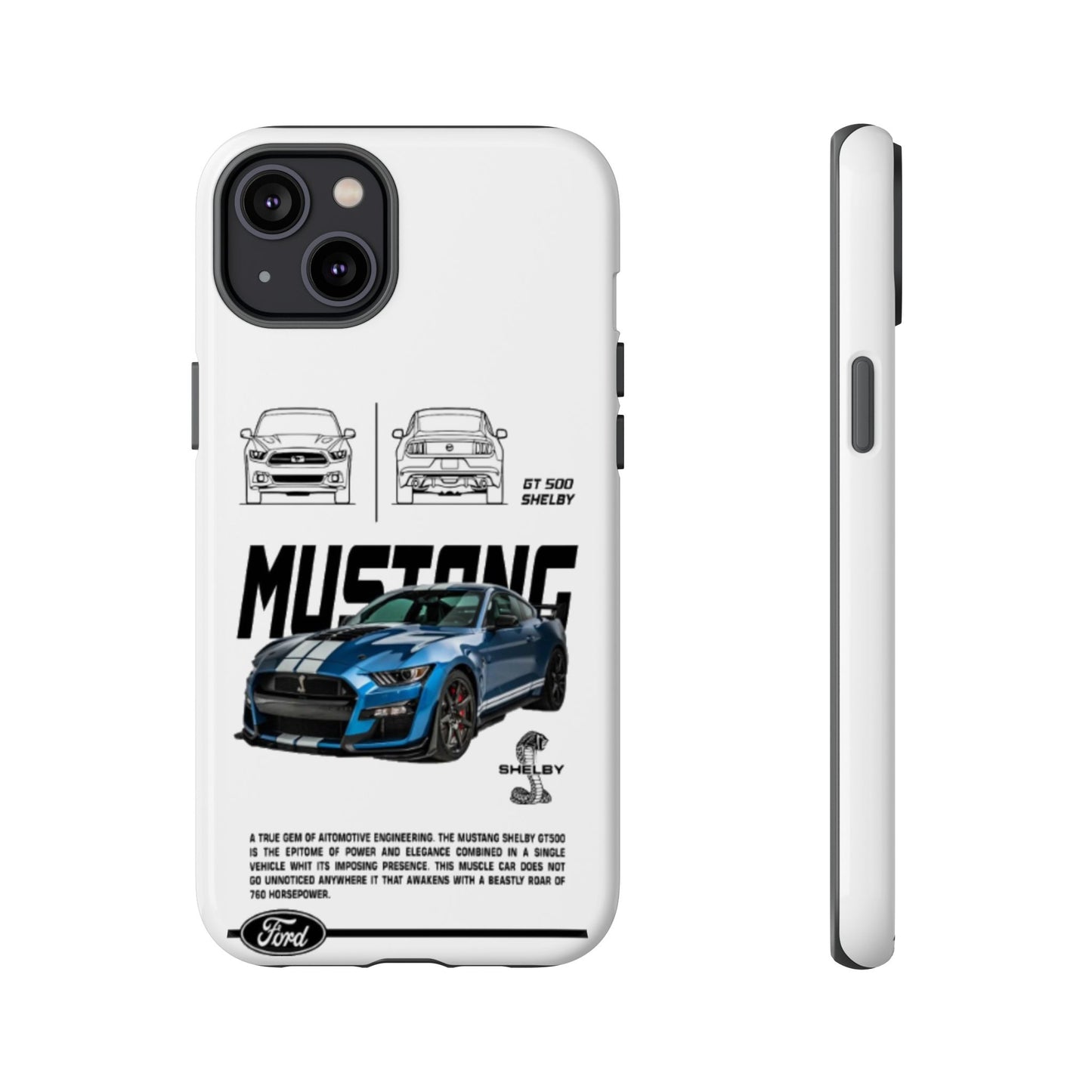 iPhone Tough Case - Shelby GT 500 Auto Mustang Design