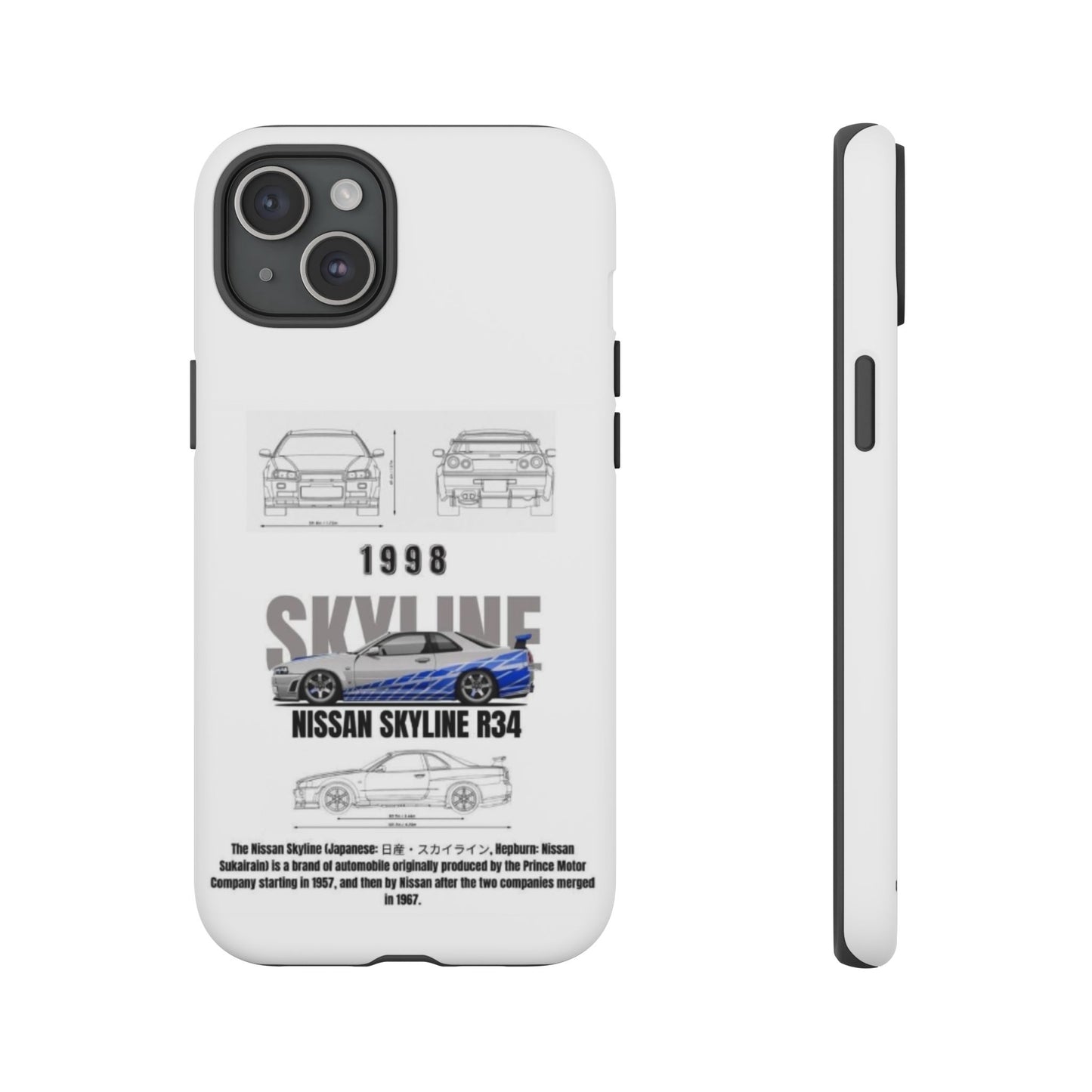 iPhone Tough Case - Nissan Skyline 1998 Auto Design