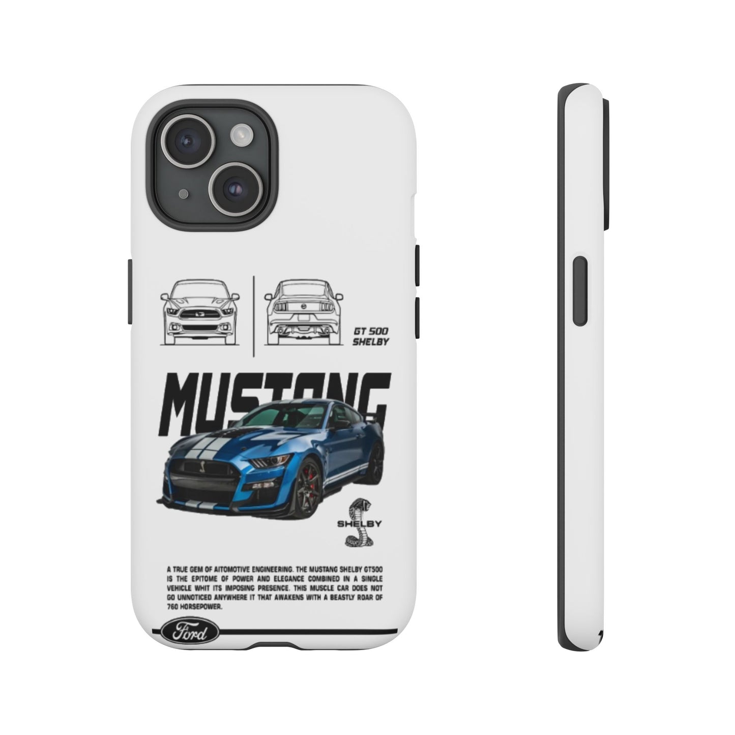 iPhone Tough Case - Shelby GT 500 Auto Mustang Design