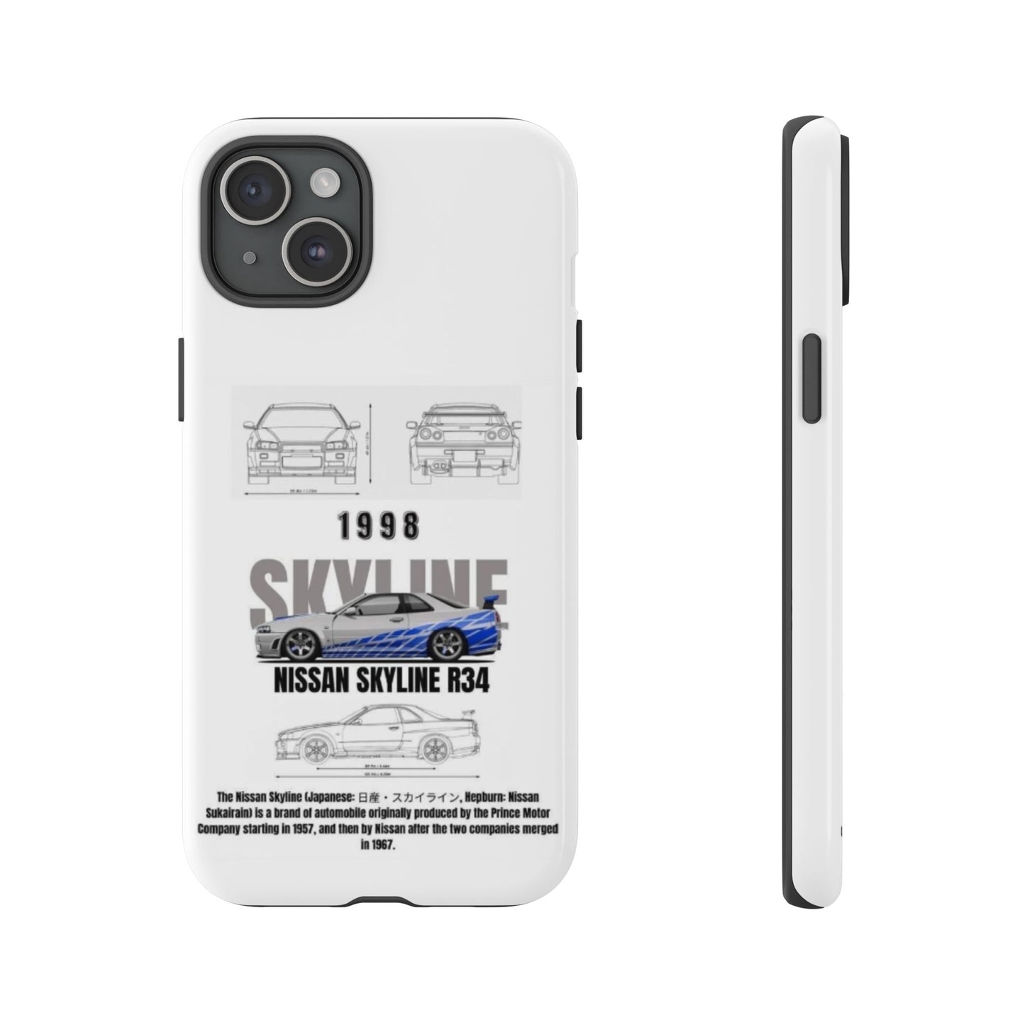 iPhone Tough Case - Nissan Skyline 1998 Auto Design